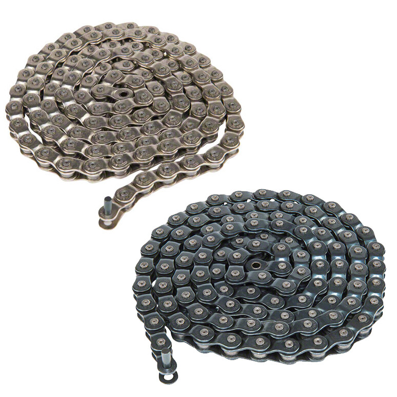 ECLAT BMX 4-STROKE BICYCLE CHAIN 85 LINKS 1/8" BLACK SILVER