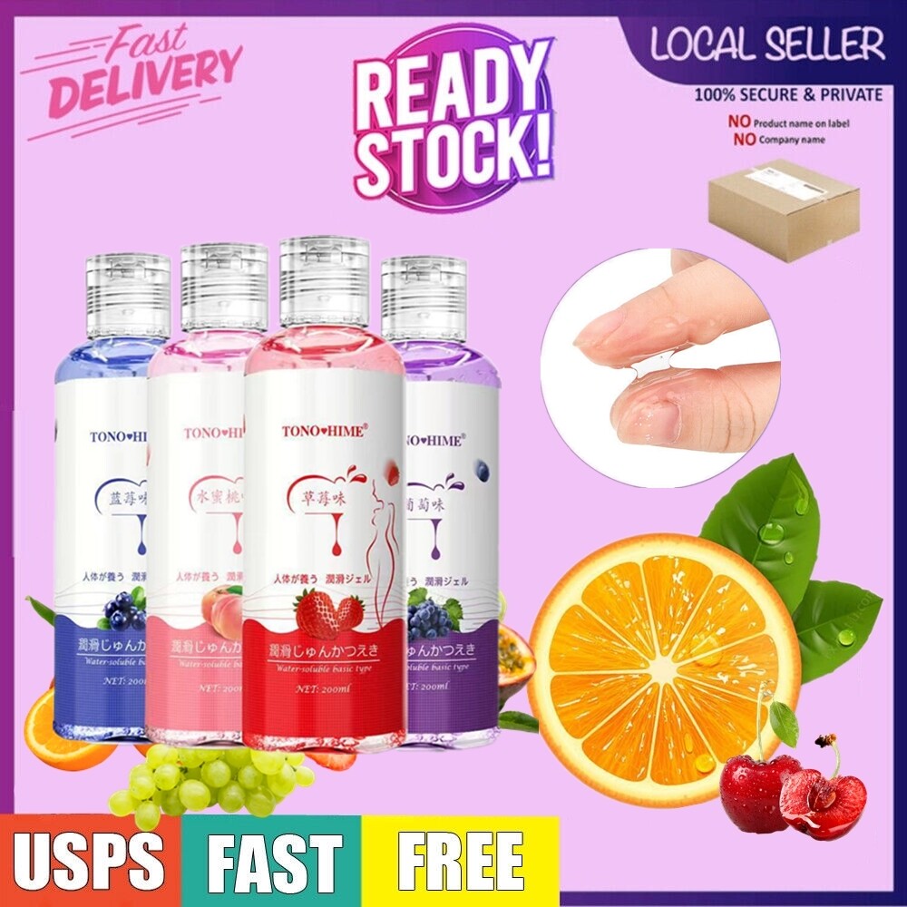 Fruit Flavor Sex Lube Lubricant Gel Water Based Edible Mild Oral Massage Adult
