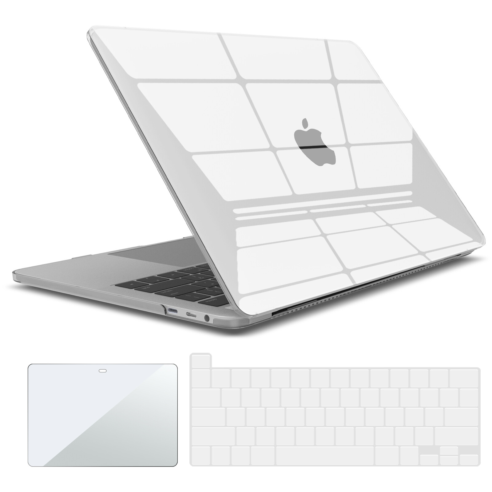 IBENZER Case for MacBook Pro 13 15 inch w/ Keyboard Cover + Screen Protector
