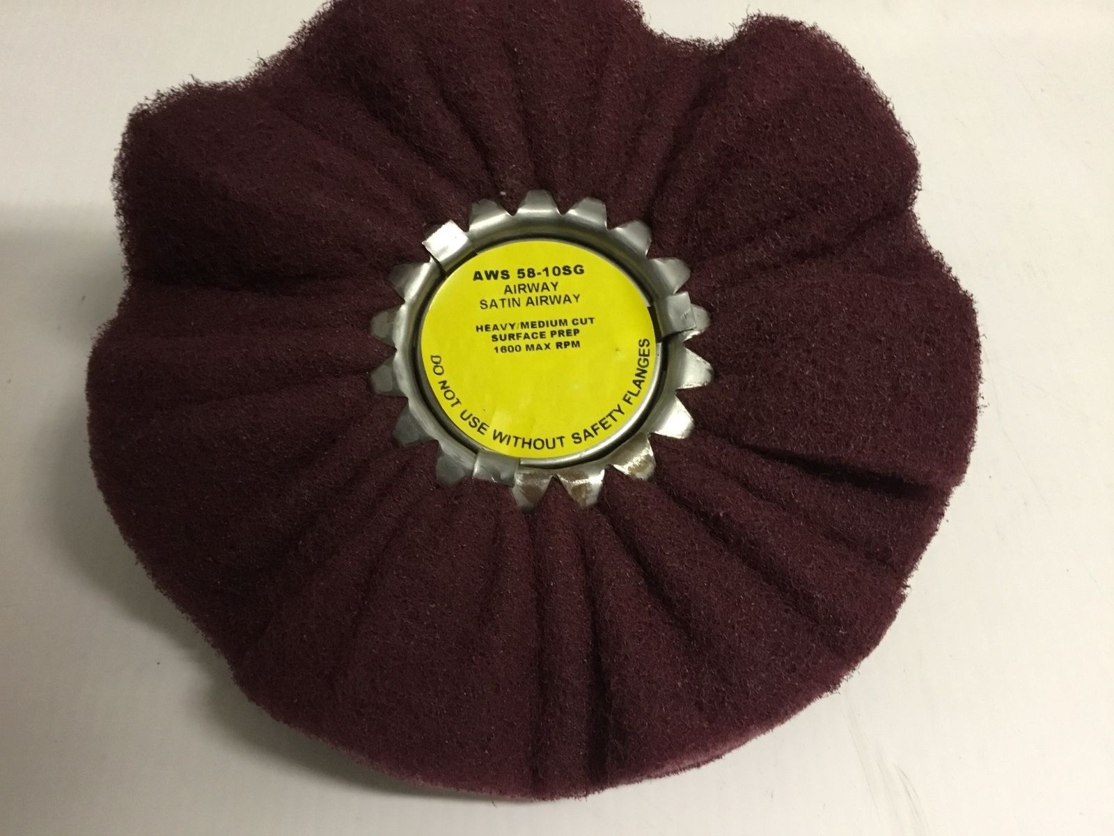 Zephyr Satin Airway Wheel 10'' Heavy/Medium Cut Surface Prep