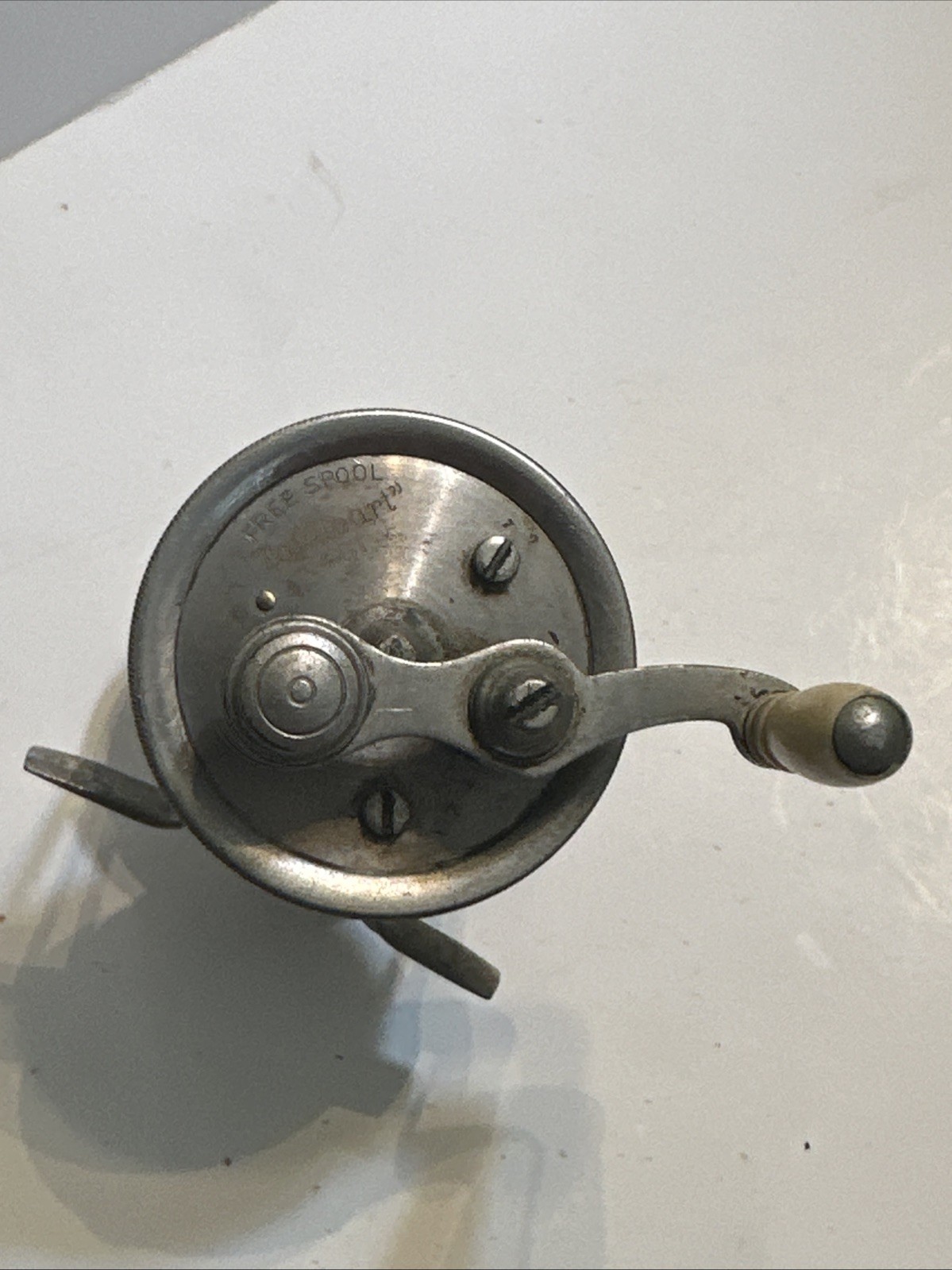 Antique A. F. Meisselbach Fishing Reel, Free Spool, Takapart Reel 481, Working!