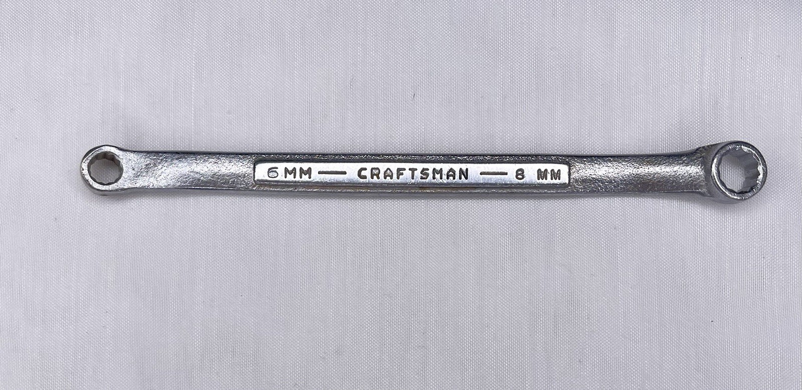 Craftsman USA Box End Wrench 6mm X 8mm Metric Offset -V- Series 12 Point Clean