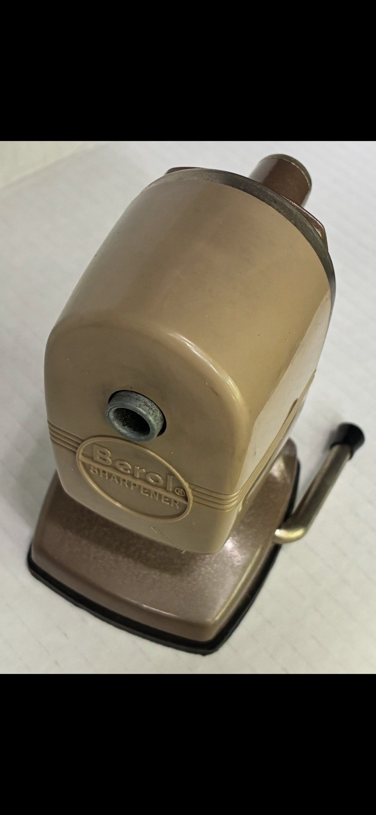 Vintage Pencil Sharpener Crank Desk Mount APSCO Berol USA