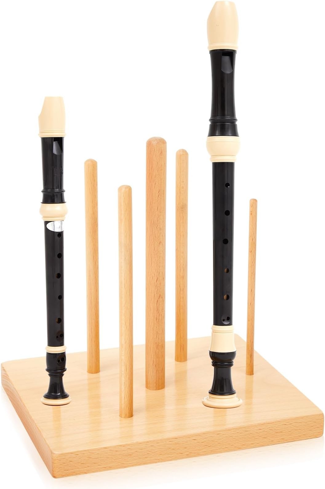 Kathfly Recorder Stand Wooden 7pc Multi-size Recorder Stand