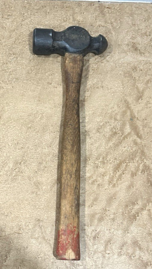 Vaughan 40 oz Ball Peen Hammer AT&SF Ry Santa Fe Railroad Tool Made USA 2lbs 7oz