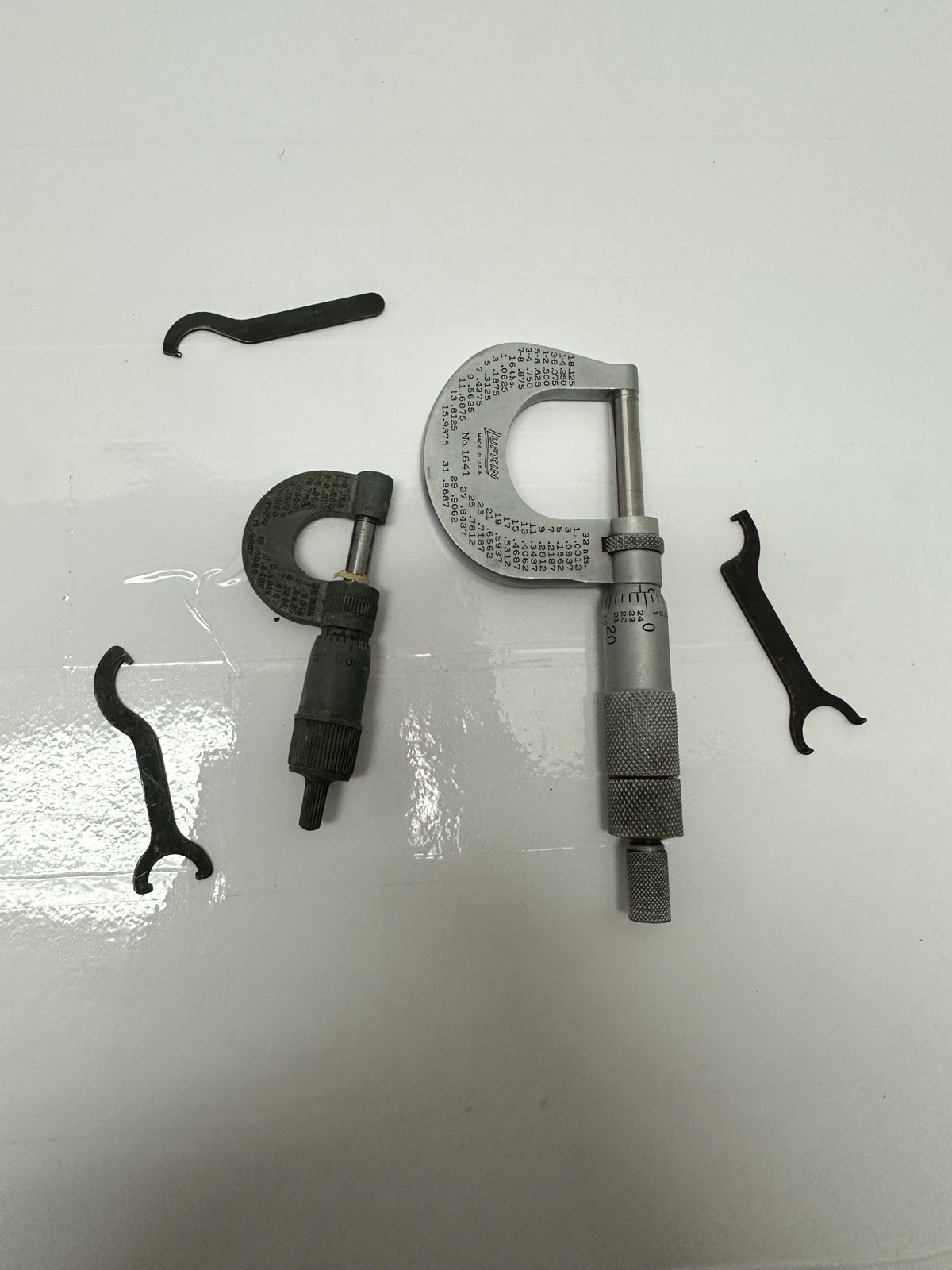 Vintage Lufkin Chrome Clad Micrometer Model 1641
