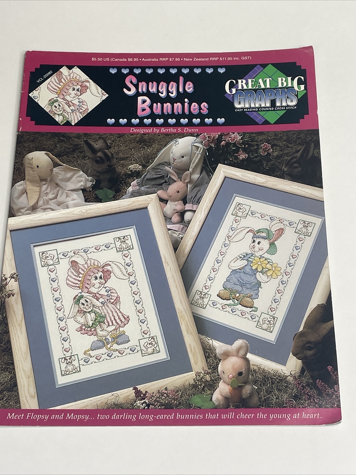 Great Big Graphs Snuggle Bunnies Cross Stitch Pattern