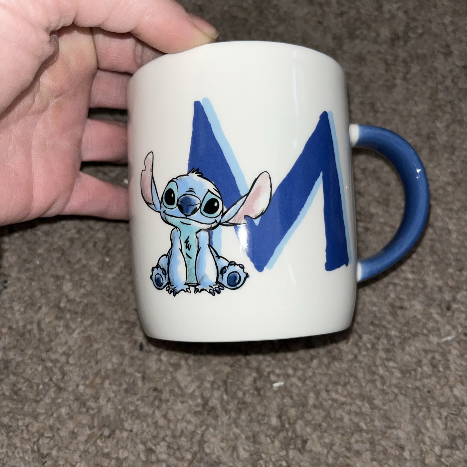 lilo and stitch initial M cup/mug