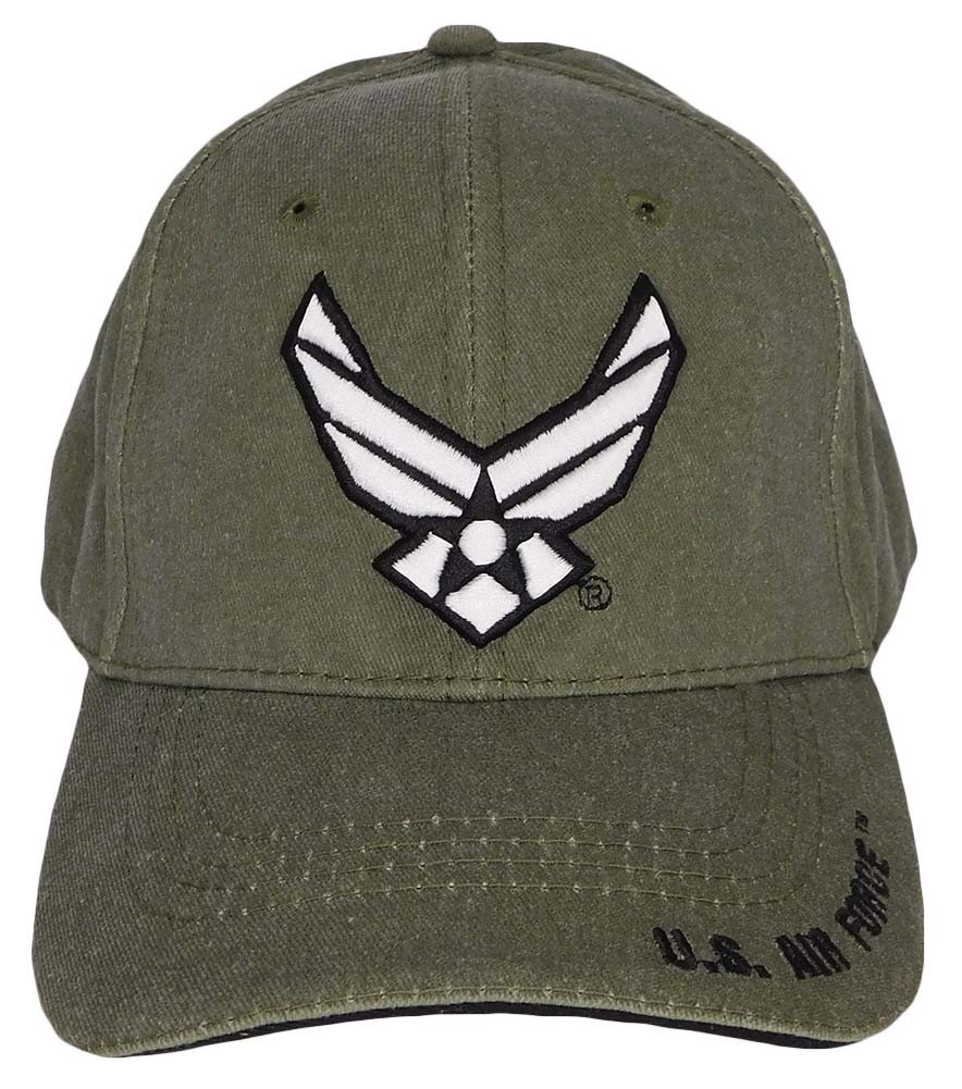 U.S. Air Force Insinga Hat - USAF Washed OD Green Baseball Cap