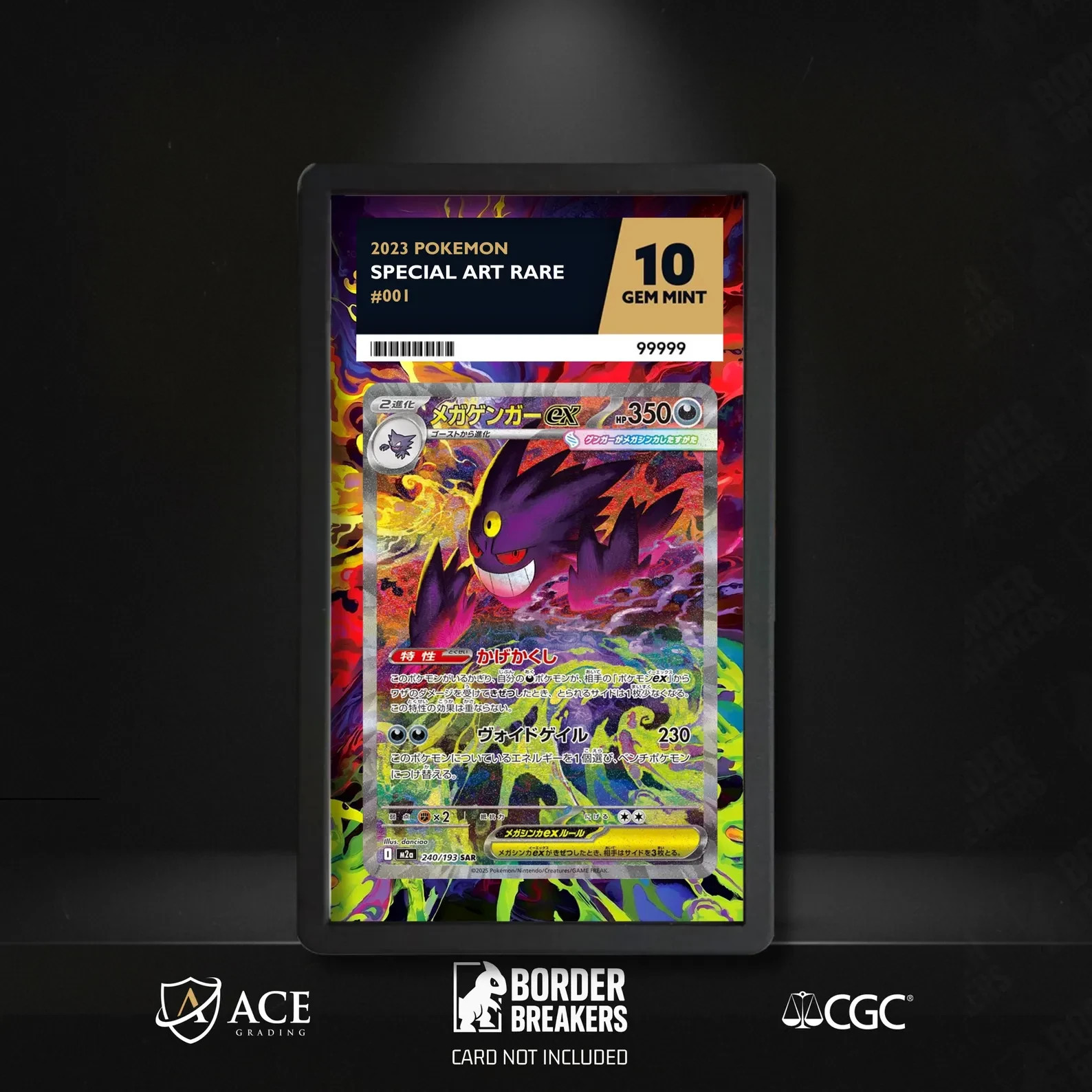 Mega Gengar ex 284/217 Pokémon Slab Skin | ACE CGC Graded Insert /Guard Bumper