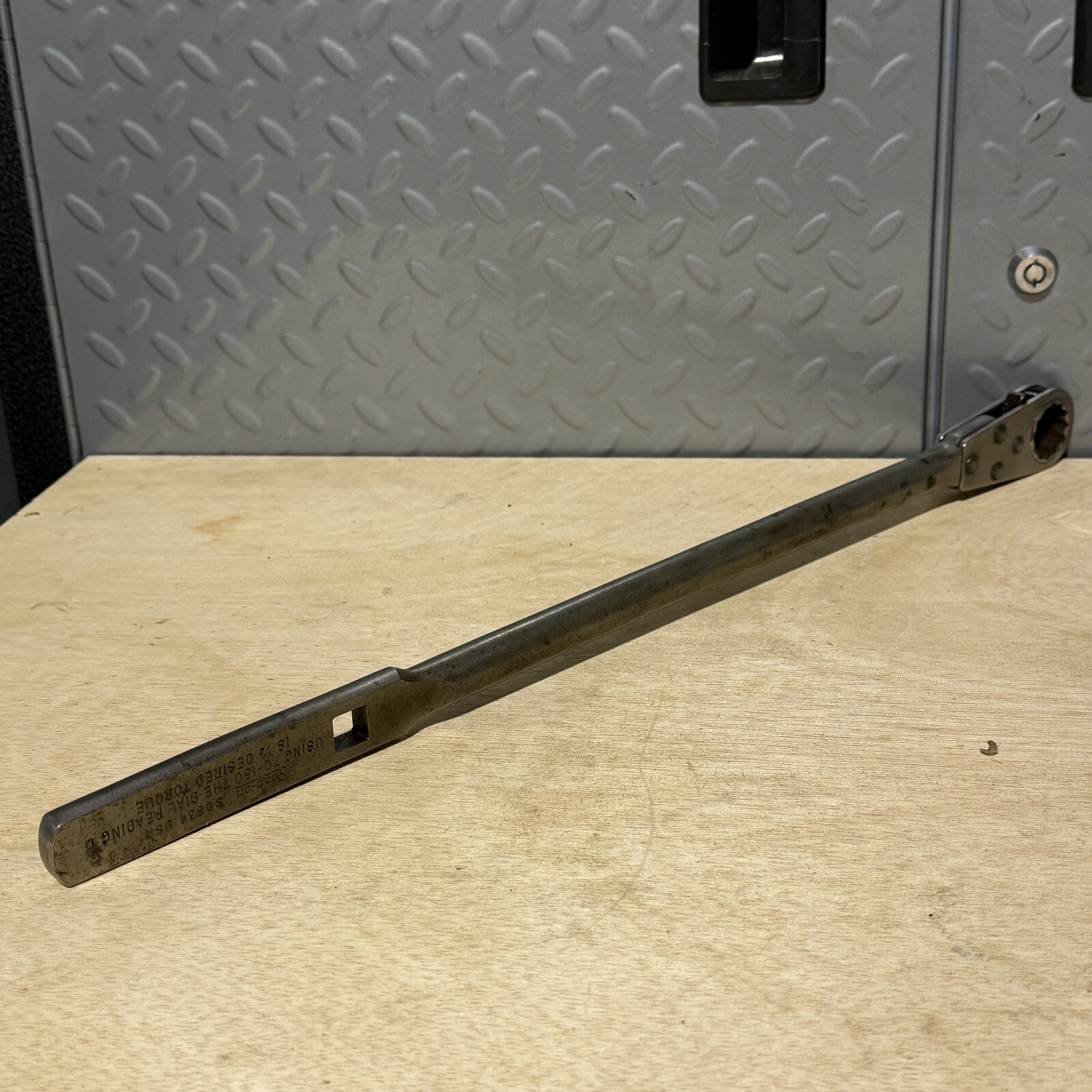 Snap-on S9834 Torque Adapter 7/8” Pass Through Alignment 12 Point Wrench USA TB