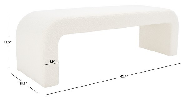 Safavieh CARALYNN UPHOLSTERED BENCH, Reduced Price 2172777291 SFV5027A