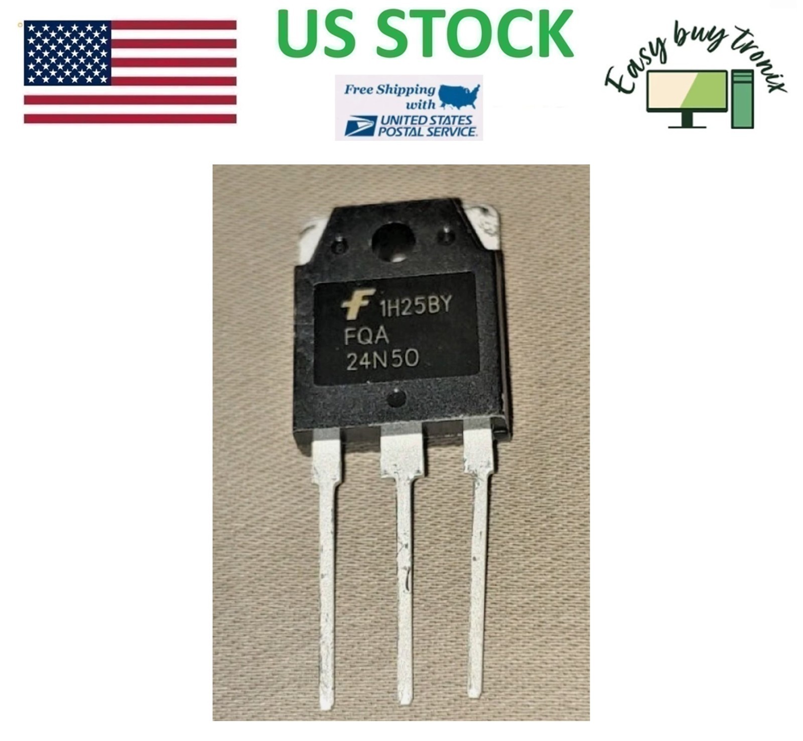 Original FAIRCHILD FQA24N50 TO-3P,500V N-Channel MOSFET USA STOCK