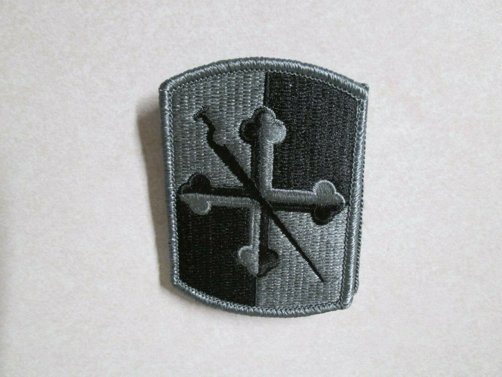 MILITARY PATCH US ARMY HOOK LOOP BACK FOR ACU UNIFORM UNSURE RIFLE CROSS