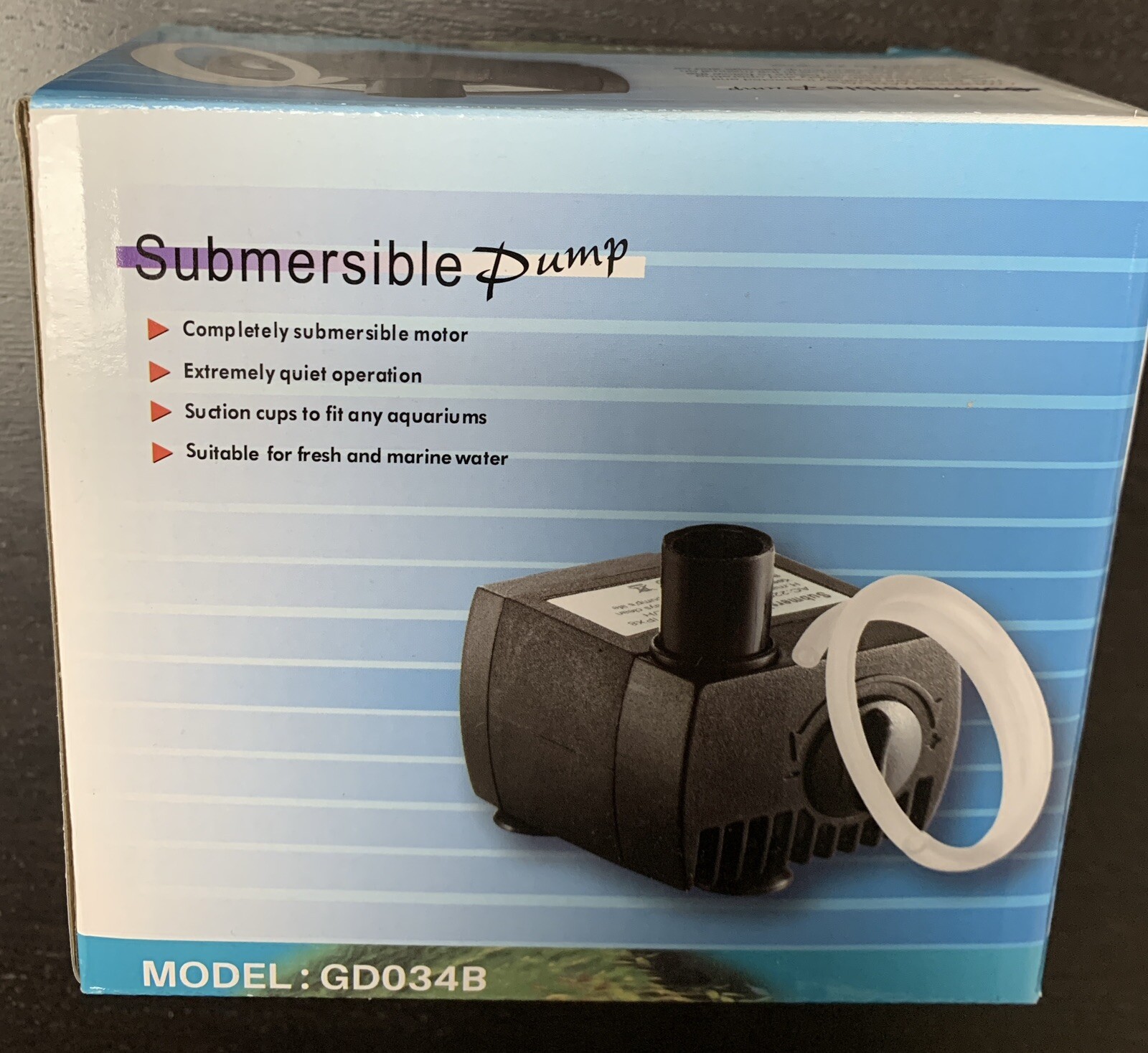 Submersibles Water Pump Motor GD034B GEGD034CBUS 300L/H 60-80L Tank Aquarium