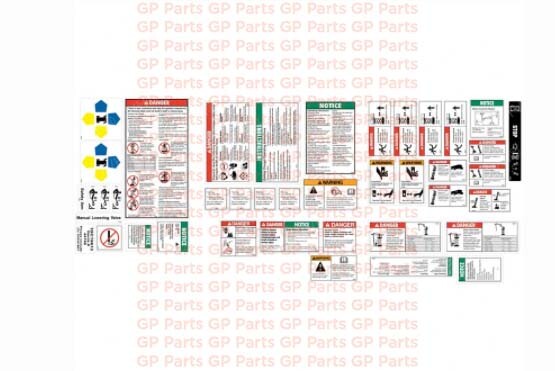 Genie 44748, DECAL KIT - SAFETY, GS-1530, GS-1930