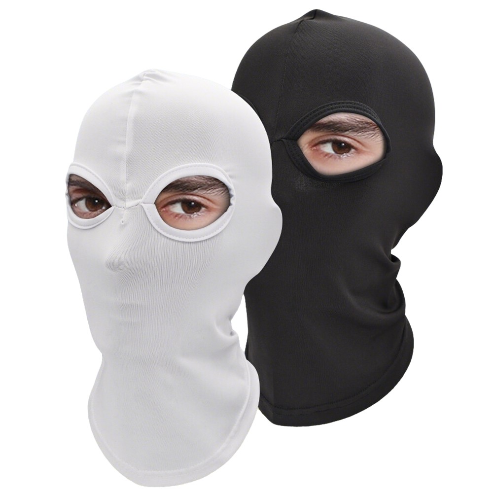2 Hole Tactical Balaclava Full Face Mask Ninja Hood Mask Motorcycle Helmet Liner