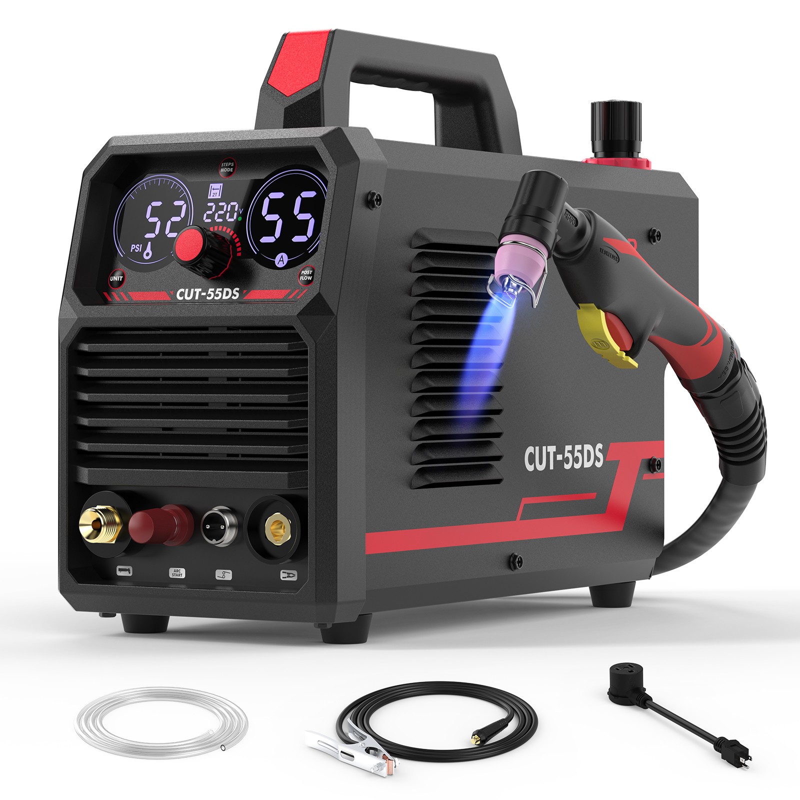 HF Non-Touch Pilot Arc Plasma Cutter/Cutting Machine 55A 110/220V 1/2" Clean Cut
