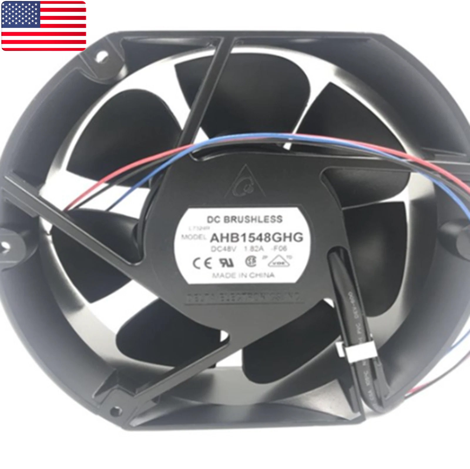 One Brand New DELTA AHB1548GHG-F06 Cooling Fan 48V 1.82A - US Stock