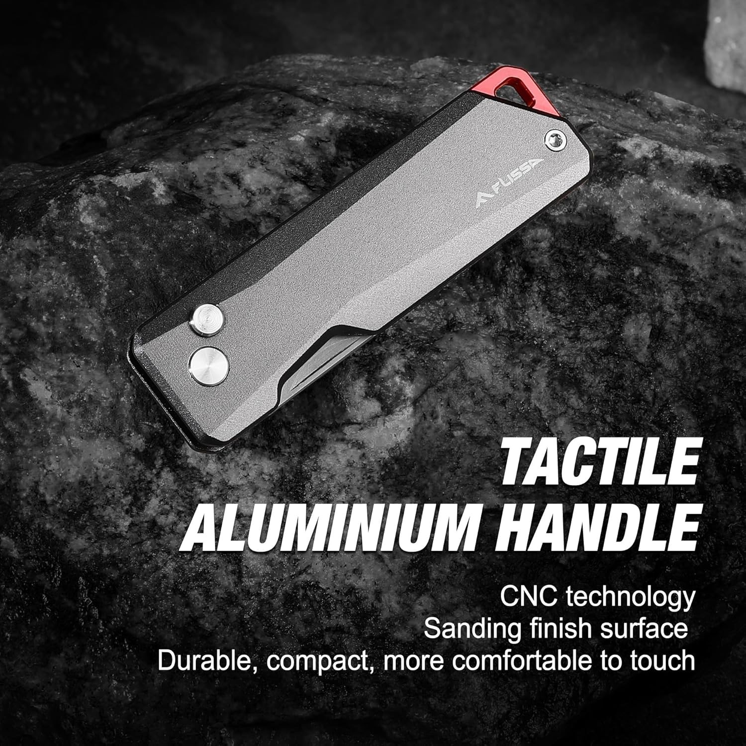 Advanced Titanium Folding Utility Knife with 10 Extra Blades - Gift-Ready Design