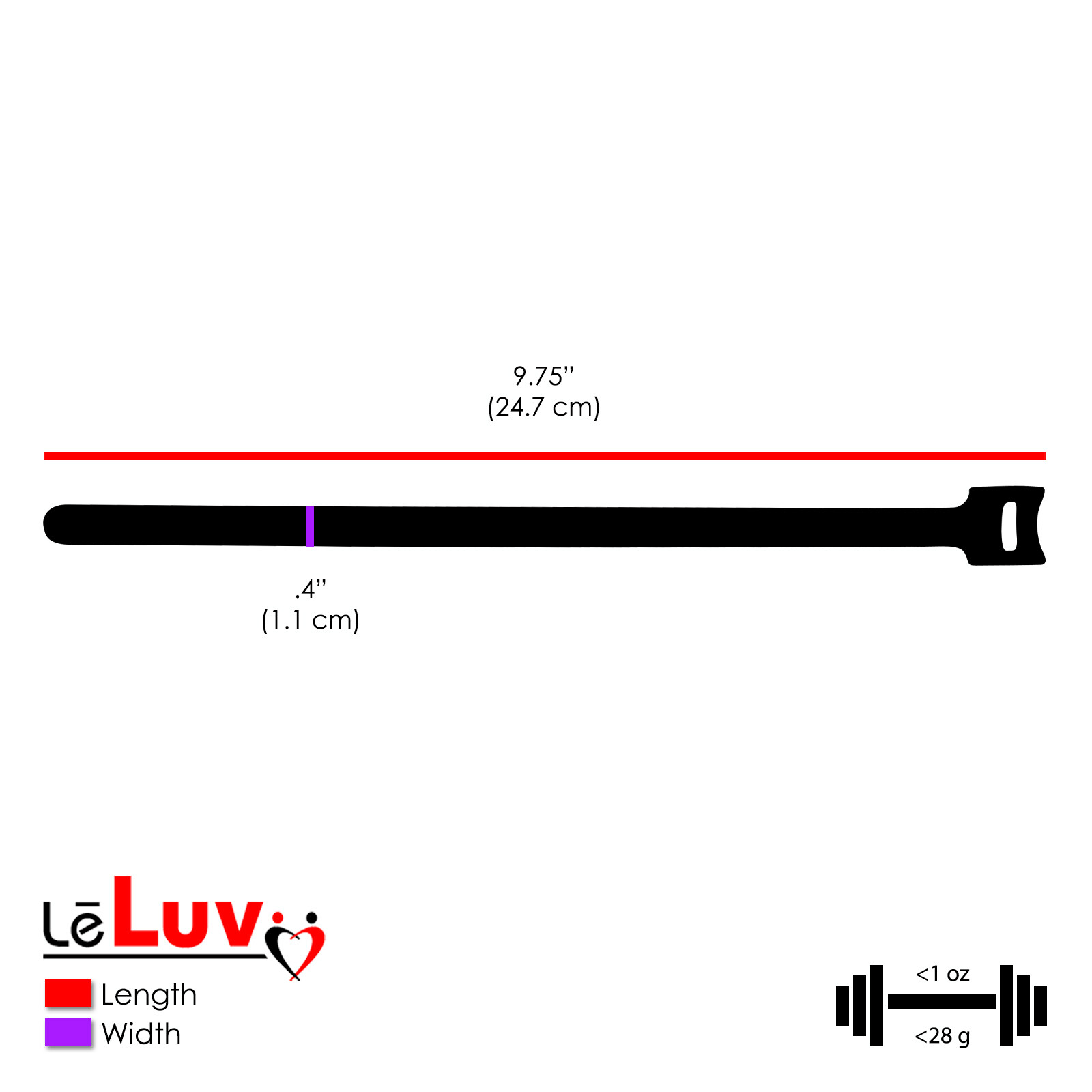 LeLuv Constriction Ring Strap Hook and Loop 12 Pack