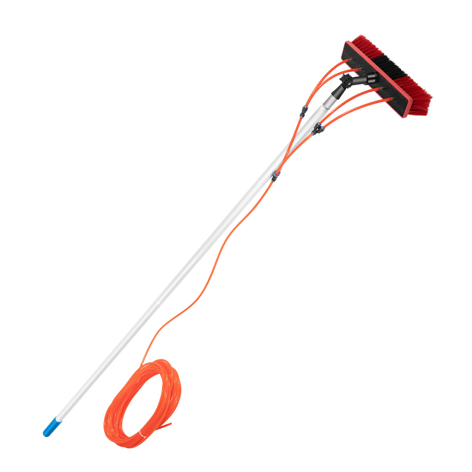 For Window+ Solar Panel Clean Washing 26FT Water Fed Pole Cleaning Brush Tool