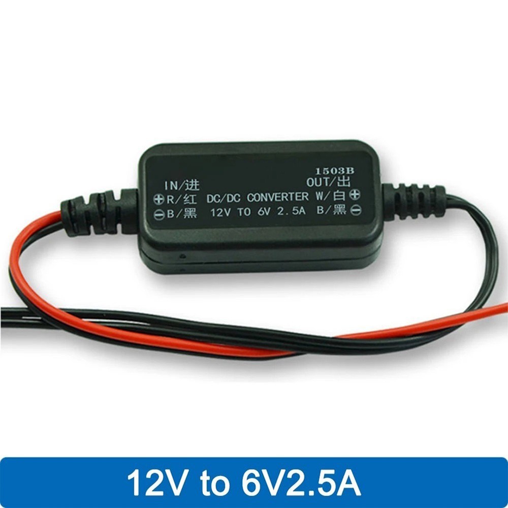 12V to 6V DC Voltage Reducer Converter 2.5A Regulator for Car Vehicles