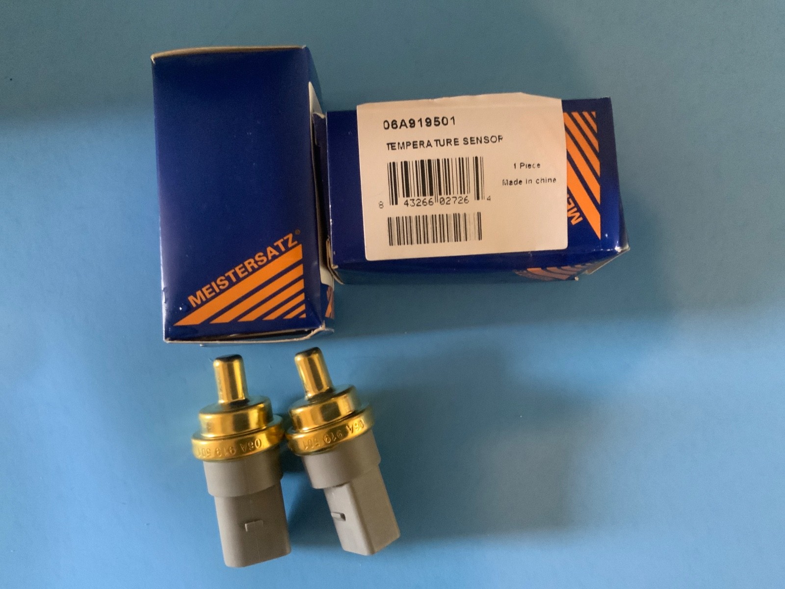 2 MAiSTERSATZ Coolant Temperature Sensor 06A919501A For 2003-2008 VW Jetta Audi
