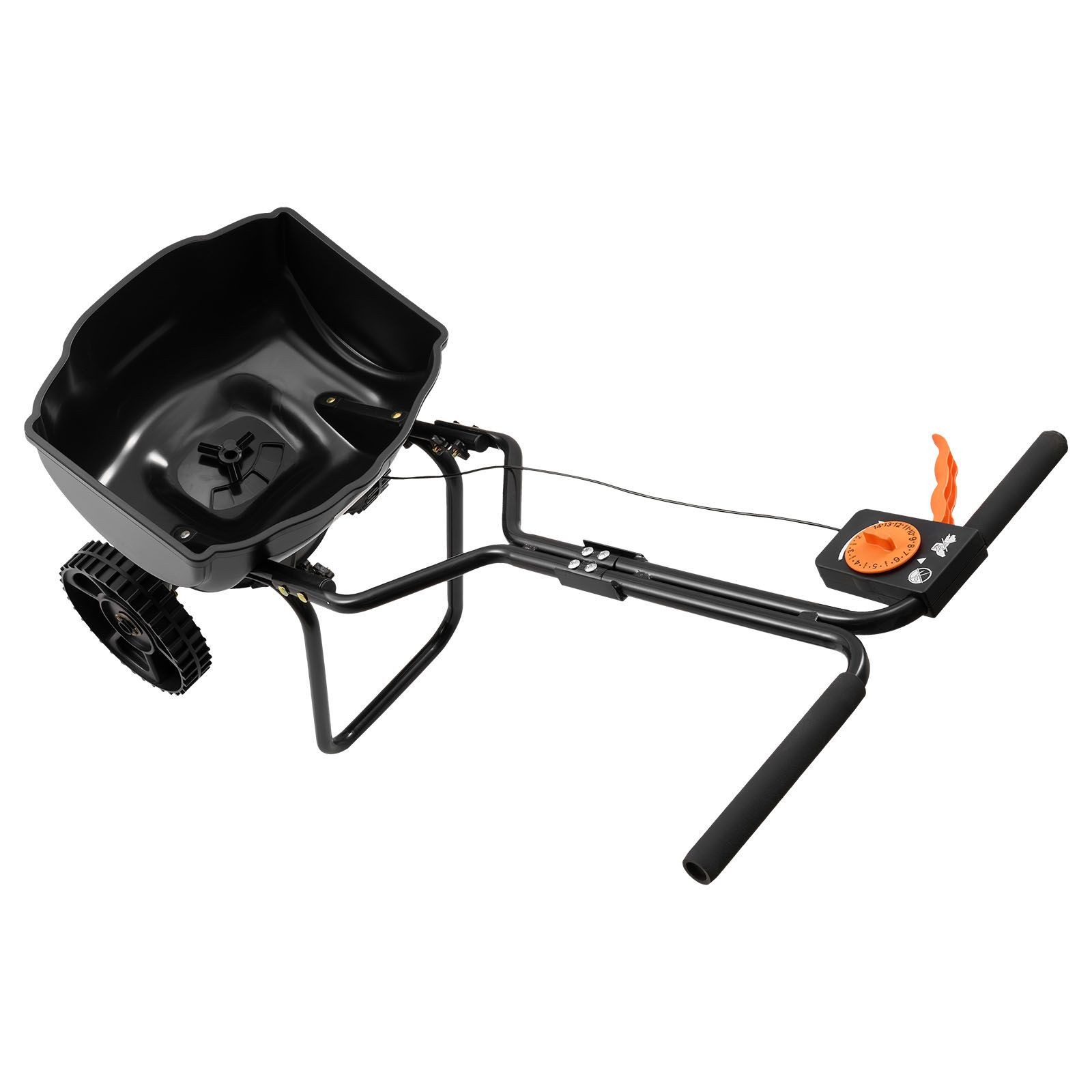 Walk-Behind Spreader, 9.8ft Spreading Width, Push Broadcast Spreader