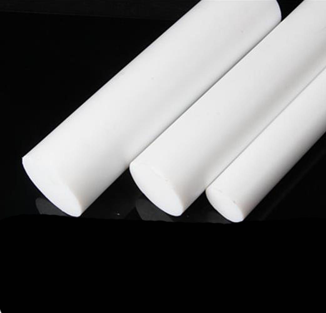 5pcs Dia 0.47" (12mm) Long 4" (100mm) Polytetrafluoroethylene PTFE Round Rod Bar