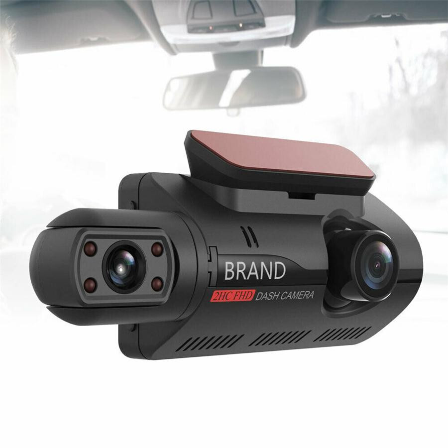 Touch Screen Dash Cam 3" 1080P Dual Lens Car DVR Recorder Camera Looprecording
