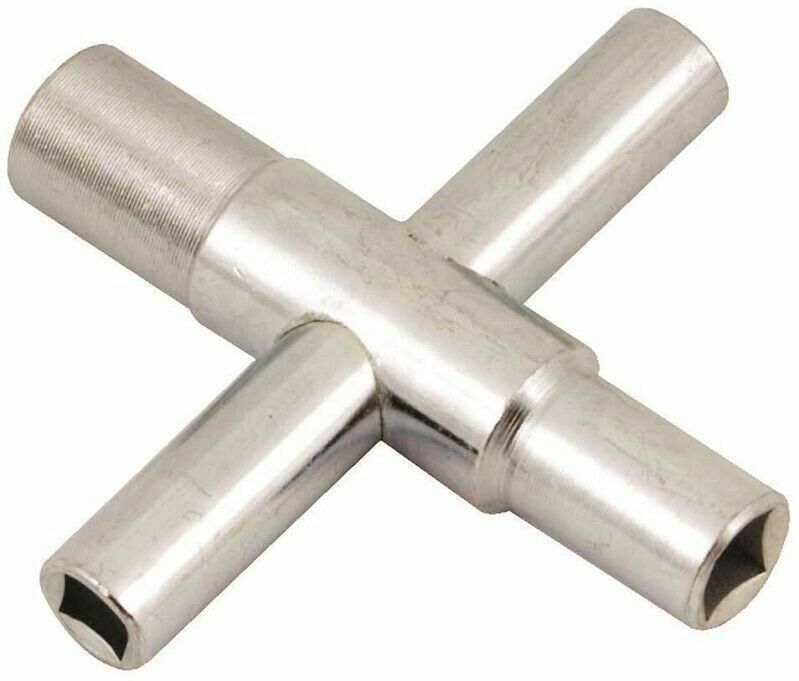4 Way Lawn Faucet Valve Outside Sillcock Key Wrench 1/4" 9/32" 5/16" 11/32"