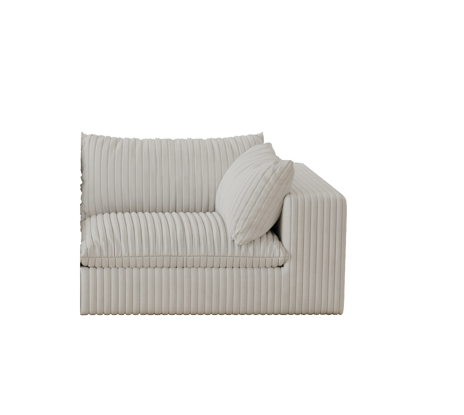 Cloud Sofa,Corduroy Fabric,Deep Seat Couches,Double-layer design,Removable Cu