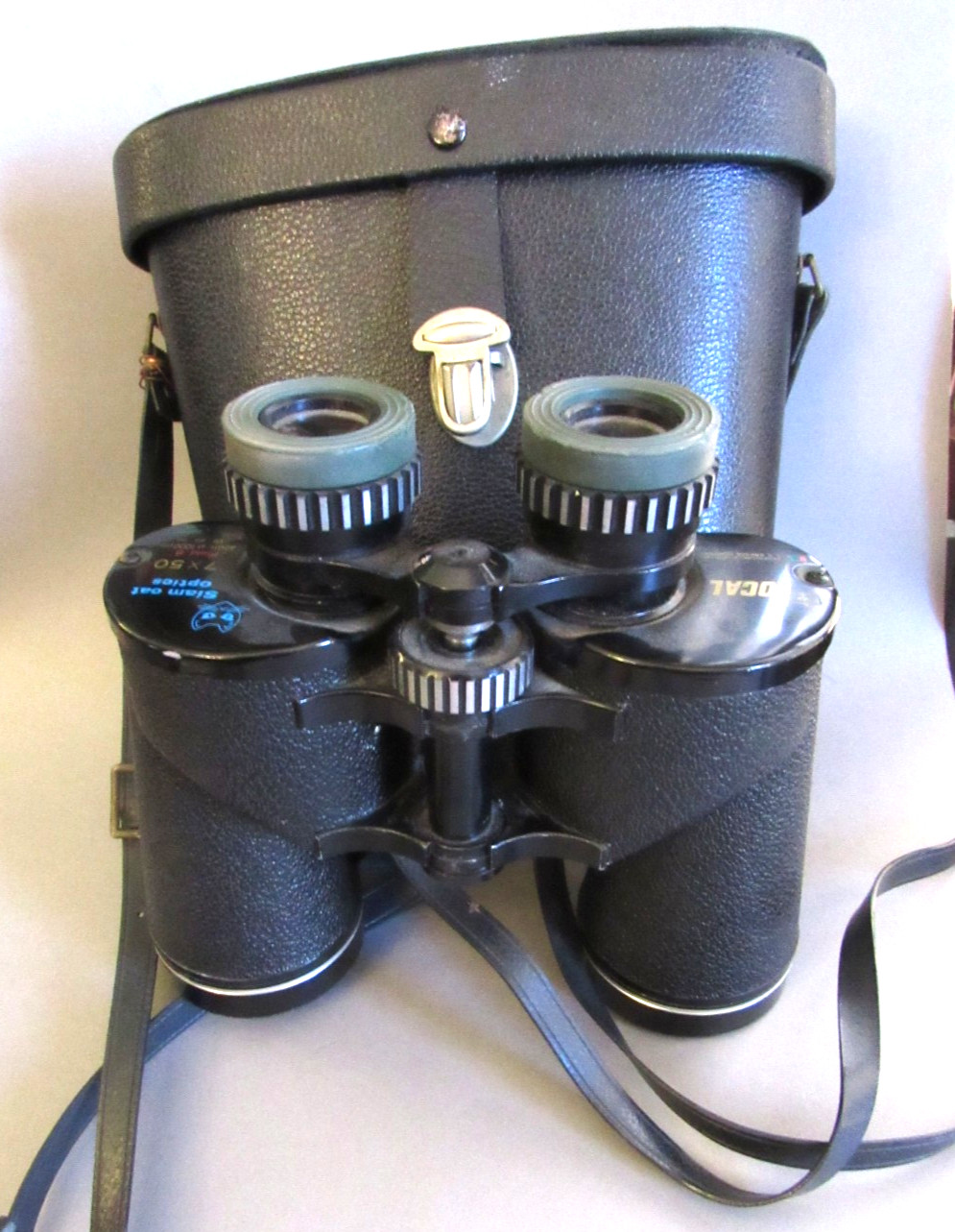 Vintage Kmart FOCAL 7x50 Siam Cat Optics 420 ft at 1000 yds Binoculars w Case