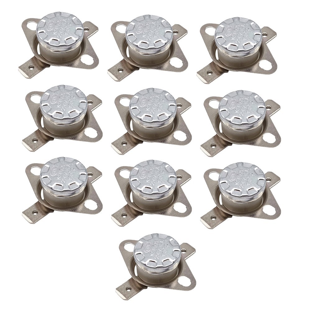 KSD301 Thermostat Set of Ten Units Compatible with Standard Connectors