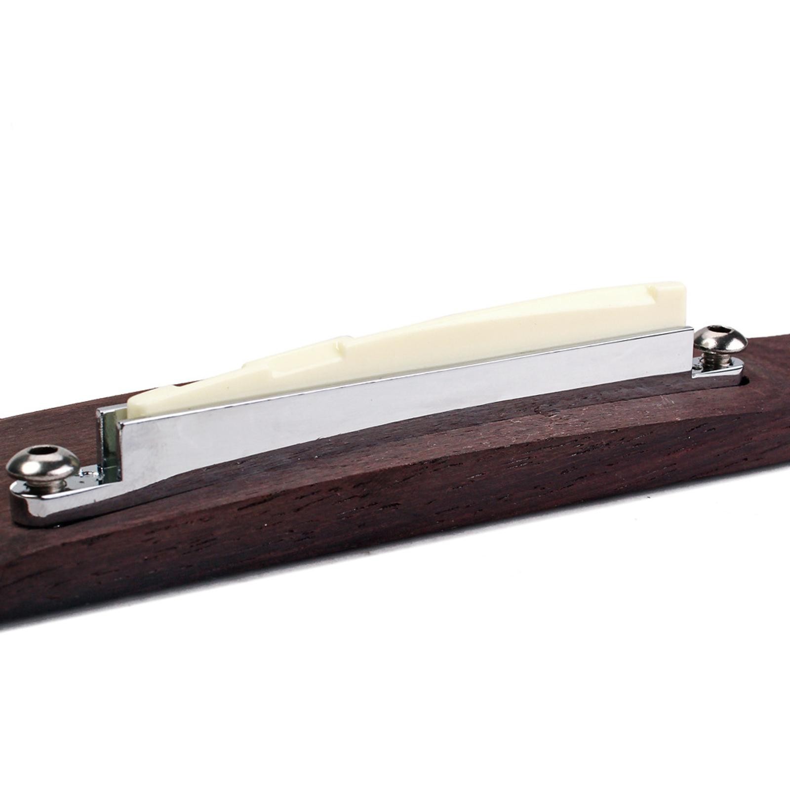 Adjustable Shaft Rosewood Guitar Bridge Saddle Nut Kit For Acoustic Guitar