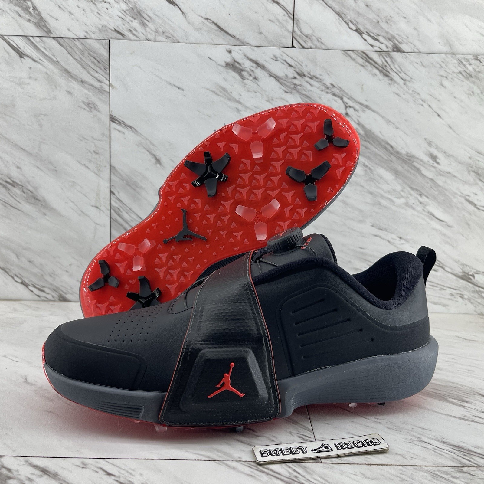 Nike Air Jordan REV BOA BRED Black & Red Golf Shoes Size 10 NEW FV6338 001 RARE