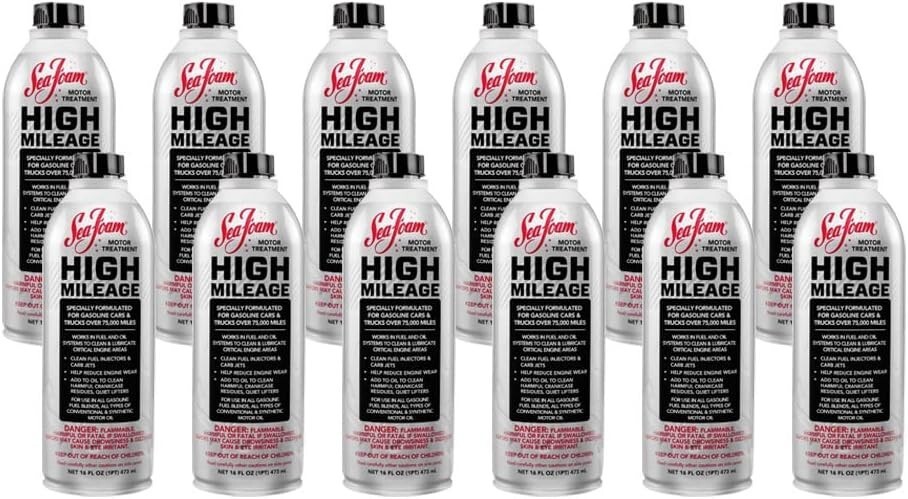 Sea Foam HM16 High Mileage Fuel Injector Cleaner 16oz HM-16 Pack of 12