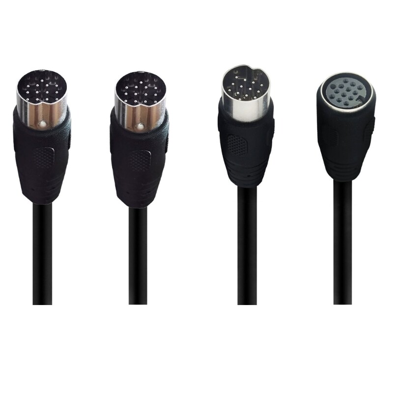 DIN 13Pin Male Plug Cable Flexible DIN 13Pin Male to Male/Female Extension Cord
