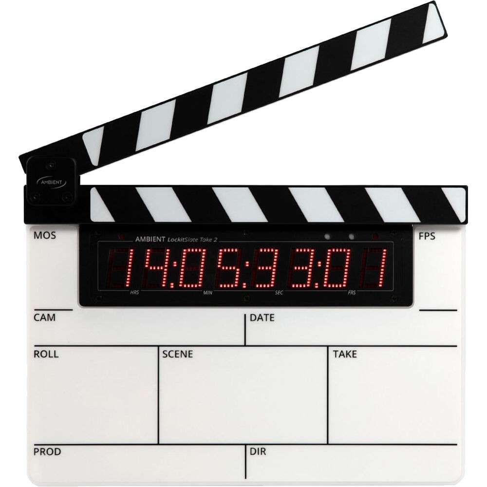 Ambient Recording Lockit Take 2 Modular Timecode Slate (Plastic Clapsticks)