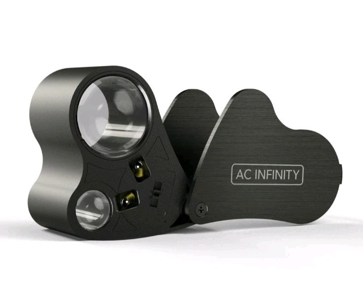 Ac Infinity Jewelers Loupe With Led Light & Dual Lens