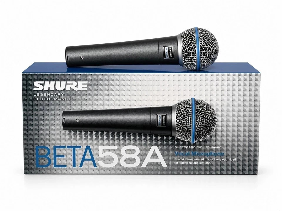 Shure BETA 58A Supercardioid Dynamic Vocal Microphone - New in Box