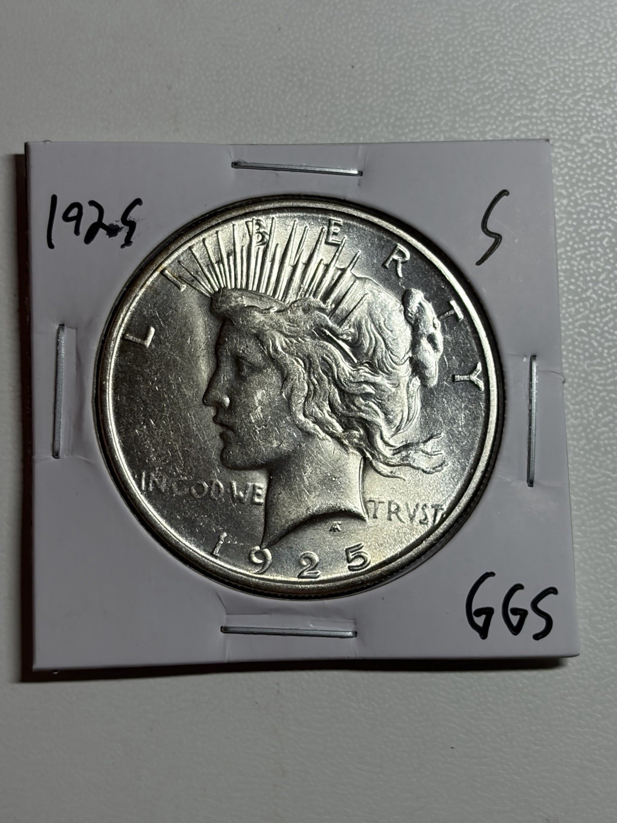 1925-S $1 Peace Silver Dollar Choice UNC Nice Luster
