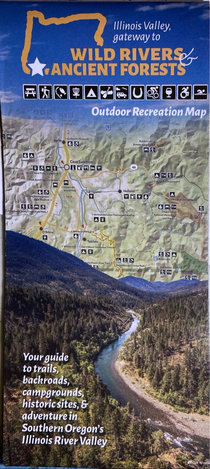 Wild Rivers & Ancient Forests, Oregon's Illinois Valley, Outdoor Recreation Map