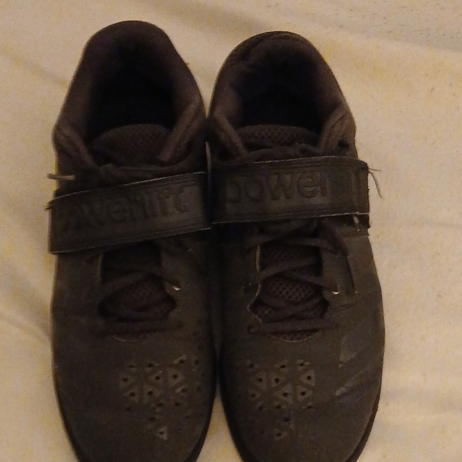adidas Powerlift Men's Black Synthetic Athletic Sneakers Size 11 BA8019