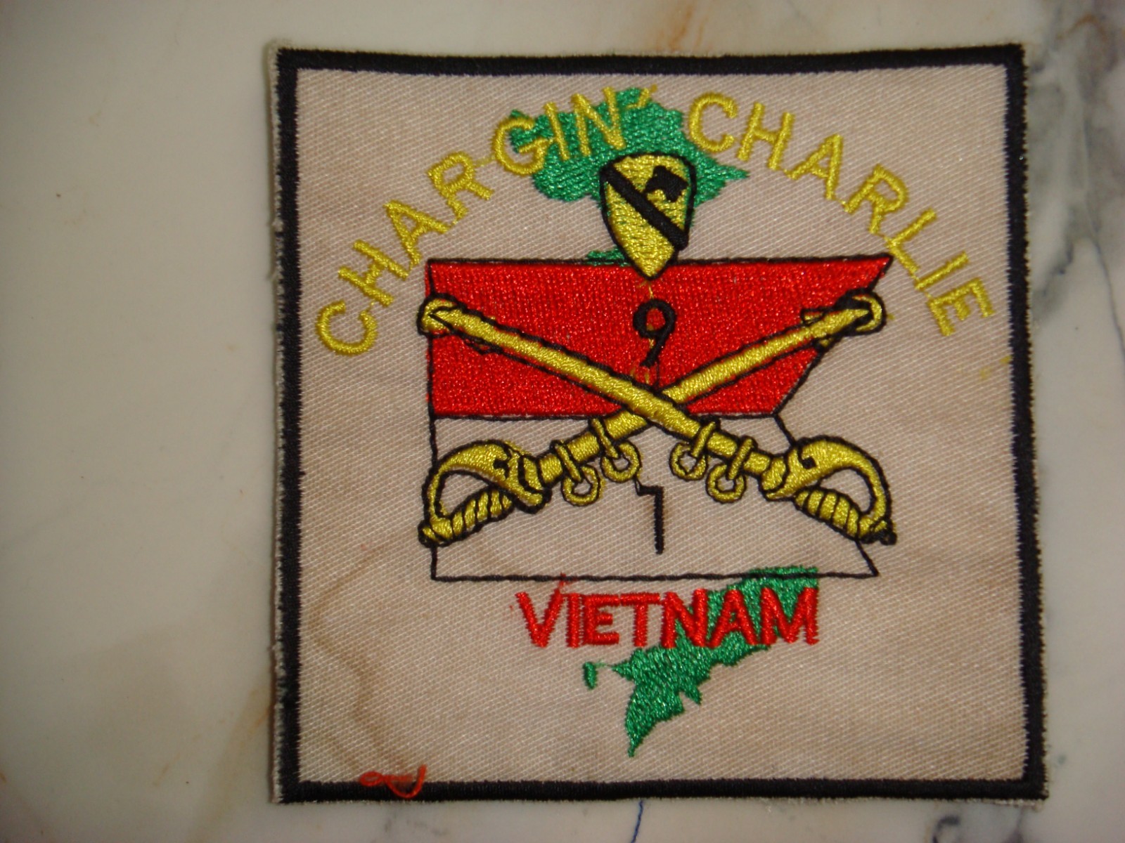CHARGIN' CHARLIE 1st SQUADRON 9th AIR CAVALRY REGIMENT VIETNAM WAR PATCH
