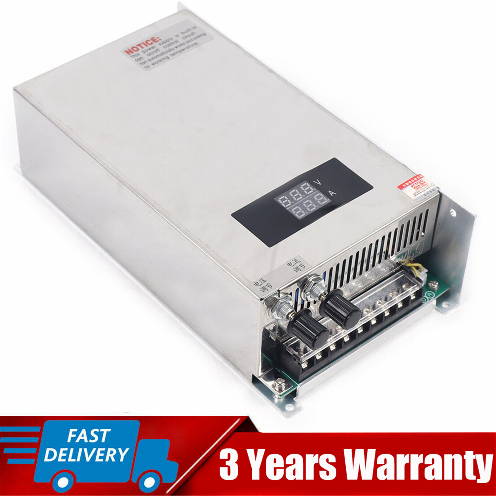 Adjustable Switching Power Supply AC 0-48V DC 1000W 48V 20A Voltage & Current