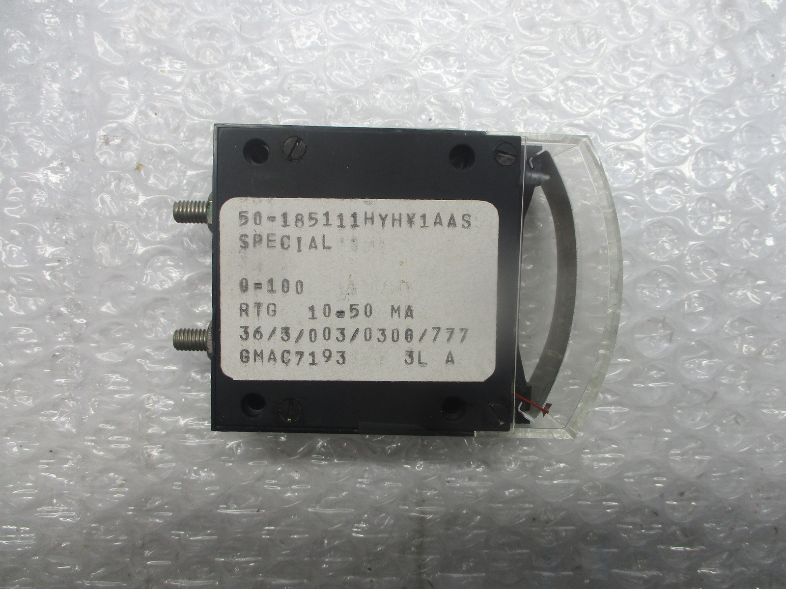 GENERAL ELECTRIC 50-185111HYHY1AAS METER 0-100 (AS PICTURED) NSNP