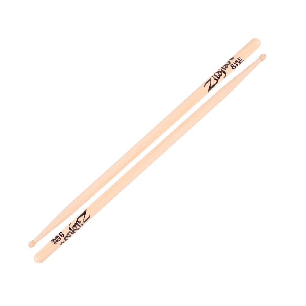 ZILDJIAN ZG8 FUSION TIP SHAPE 16.25-INCH LENGTH 8 GAUGE DRUMSTICKS PAIR