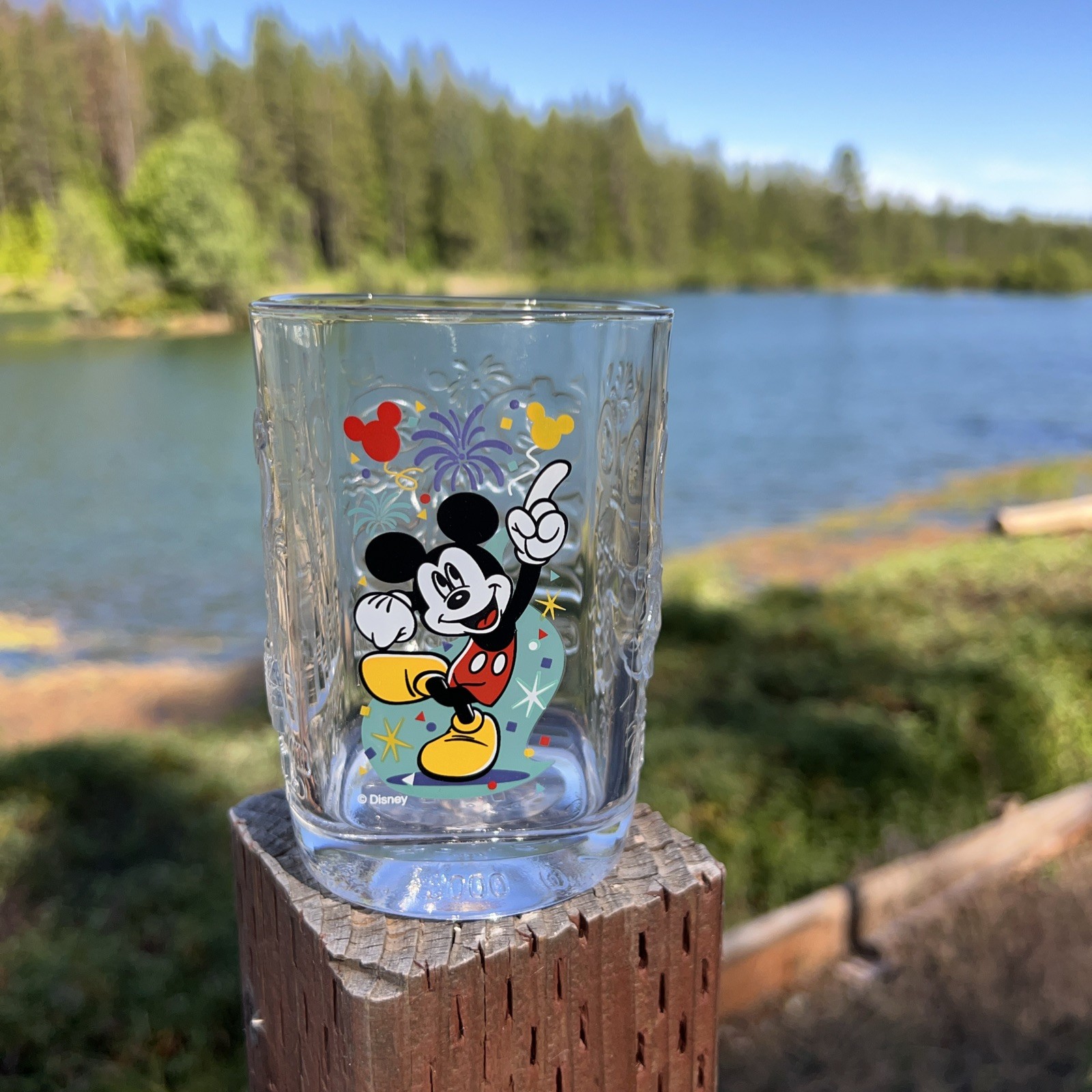 McDonald's Glass Walt DisneyMagic Kingdom Mickey Mouse 2000 Collector VINTAGE